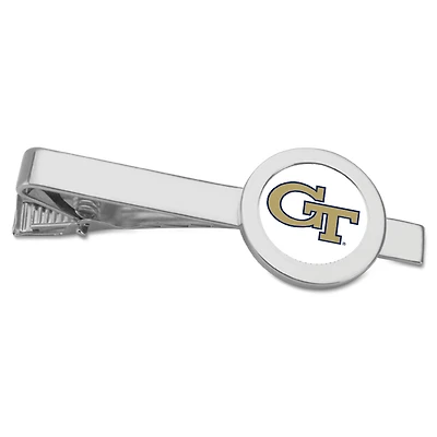 Silver Georgia Tech Yellow Jackets Team Logo Tie Bar
