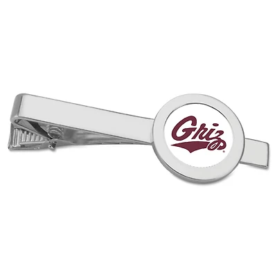 Silver Montana Grizzlies Team Logo Tie Bar