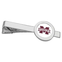 Silver Mississippi State Bulldogs Team Logo Tie Bar