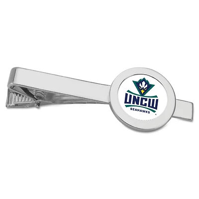 Silver UNC Wilmington Seahawks Team Logo Tie Bar