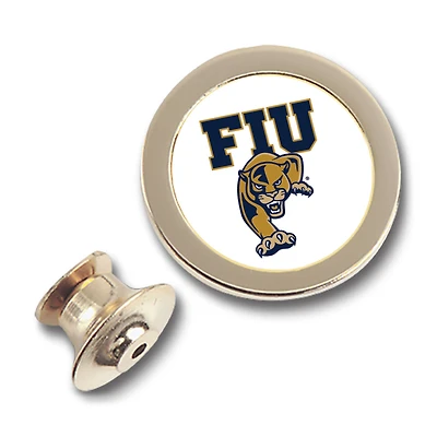 Gold FIU Panthers Team Logo Lapel Pin