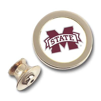 Gold Mississippi State Bulldogs Team Logo Lapel Pin