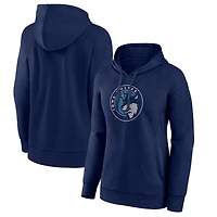 Women's Navy Iowa Wolves Team Primary Logo Pullover Hoodie