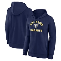 Women's Navy Fort Wayne Mad Ants Team Overtime Pullover Hoodie