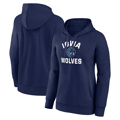 Women's Navy Iowa Wolves Team Overtime Pullover Hoodie