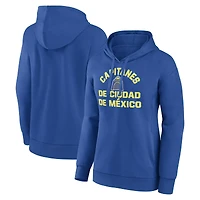 Women's Blue Mexico City Capitanes Team Overtime Pullover Hoodie