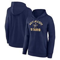 Women's Navy Salt Lake City Stars Team Overtime Pullover Hoodie