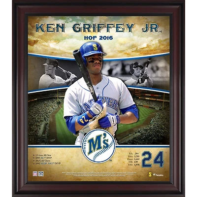 Ken Griffey Jr. Seattle Mariners Framed 15" x 17" Hall of Fame Career Profile