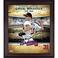 Greg Maddux Atlanta Braves Framed 15" x 17" Hall of Fame Career Profile