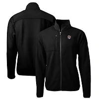 Men's Cutter & Buck Black LSU Tigers Logo Big & Tall Cascade Eco Sherpa Fleece Full-Zip Jacket