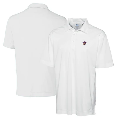 Men's Cutter & Buck White ECU Pirates Big & Tall DryTec Genre Textured Solid Polo
