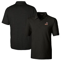 Men's Cutter & Buck Black Arizona State Sun Devils Big & Tall Forge Pencil Stripe Stretch Polo