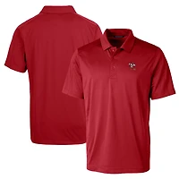 Men's Cutter & Buck Red Louisville Cardinals Team Logo Big & Tall Prospect Textured Stretch Polo