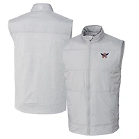 Men's Cutter & Buck Gray Auburn Tigers Vault Big & Tall Stealth Hybrid Windbreaker Full-Zip Vest