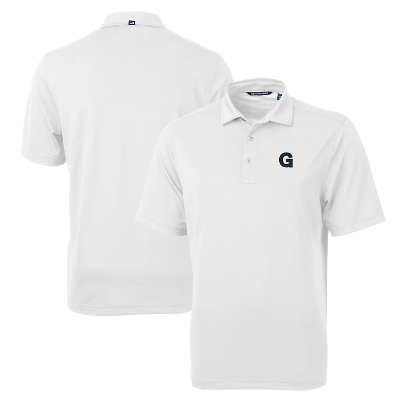 Men's Cutter & Buck White Gonzaga Bulldogs Team Big & Tall Virtue Eco Pique Recycled Polo
