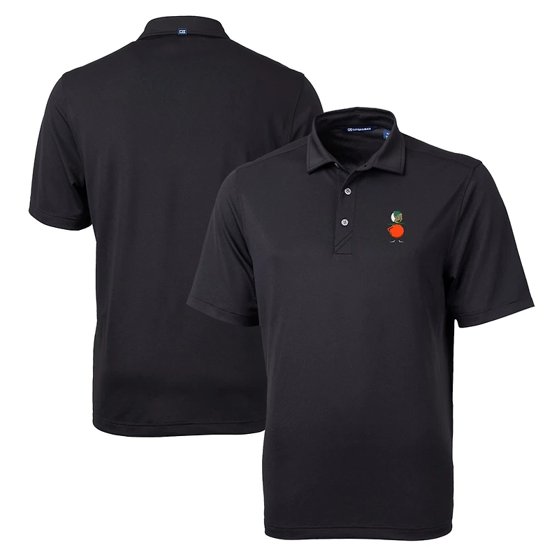 Men's Cutter & Buck Black UCF Knights Team Big & Tall Virtue Eco Pique Recycled Polo