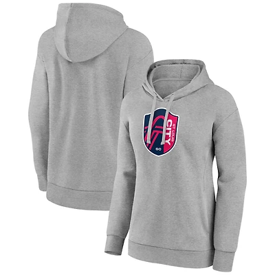 Women's Gray St. Louis City SC Official Logo Pullover Hoodie