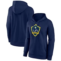 Women's Navy LA Galaxy Official Logo Pullover Hoodie
