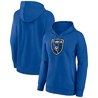 Women's Blue San Jose Earthquakes Official Logo Pullover Hoodie