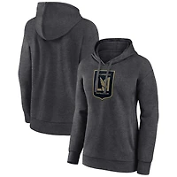 Women's Charcoal LAFC Official Logo Pullover Hoodie