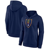 Women's Navy Real Salt Lake Official Logo Pullover Hoodie