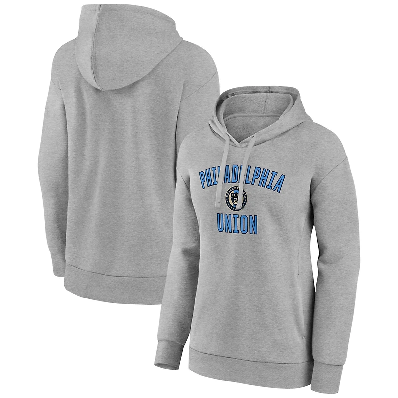 Women's Gray Philadelphia Union Victory Arch Pullover Hoodie