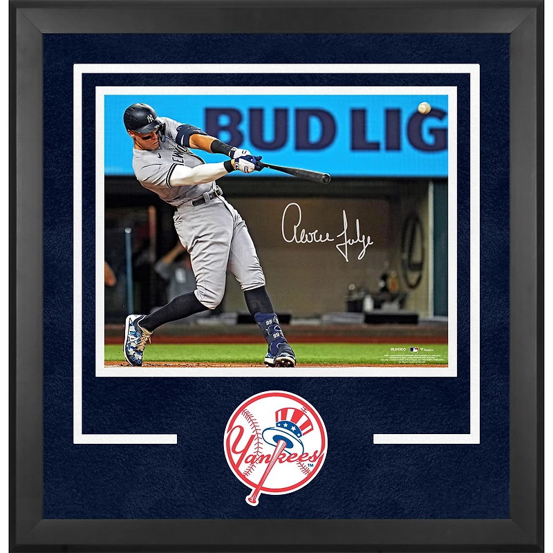 Fanatics Authentic Aaron Judge New York Yankees American League Home Run Record Deluxe Framed Autographed 16'' x 20'' Photograph