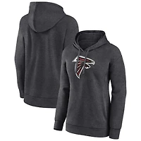 Women's Charcoal Atlanta Falcons Primary Logo Pullover Hoodie