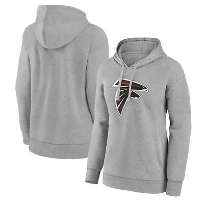 Women's Gray Atlanta Falcons Primary Logo Pullover Hoodie
