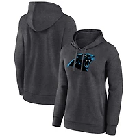 Women's Charcoal Carolina Panthers Primary Logo Pullover Hoodie