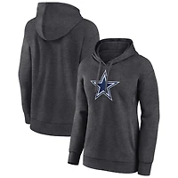 Women's Charcoal Dallas Cowboys Primary Logo Pullover Hoodie