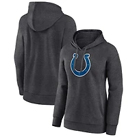 Women's Charcoal Indianapolis Colts Primary Logo Pullover Hoodie