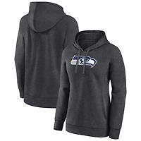 Women's Charcoal Seattle Seahawks Primary Logo Pullover Hoodie