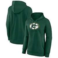 Women's Green Green Bay Packers Primary Logo Pullover Hoodie