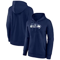Women's College Navy Seattle Seahawks Primary Logo Pullover Hoodie