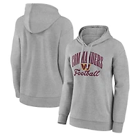 Women's Gray Washington Commanders Victory Script Pullover Hoodie