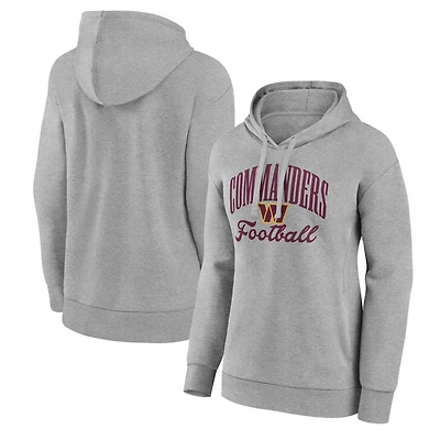 Women's Gray Washington Commanders Victory Script Pullover Hoodie