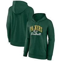 Women's Green Green Bay Packers Victory Script Pullover Hoodie