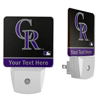 Colorado Rockies Personalized 2-Piece Nightlight Set