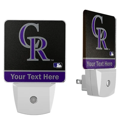 Colorado Rockies Personalized 2-Piece Nightlight Set