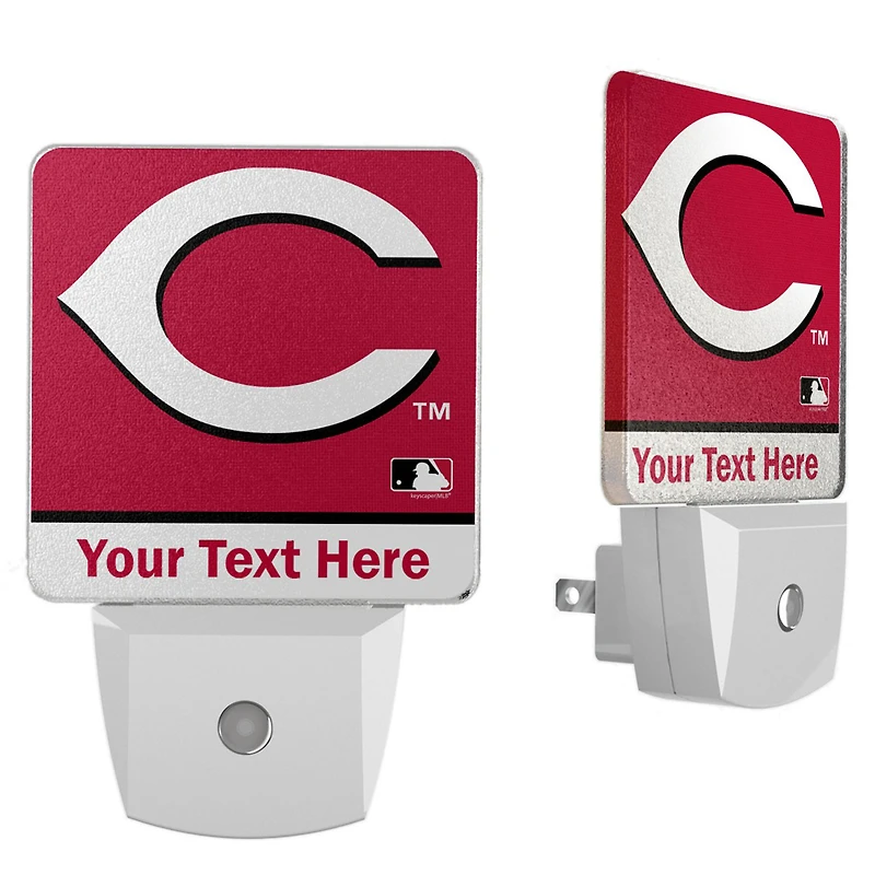 Cincinnati Reds Personalized 2-Piece Nightlight Set