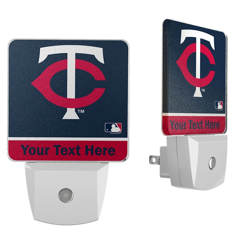 Minnesota Twins Personalized 2-Piece Nightlight Set