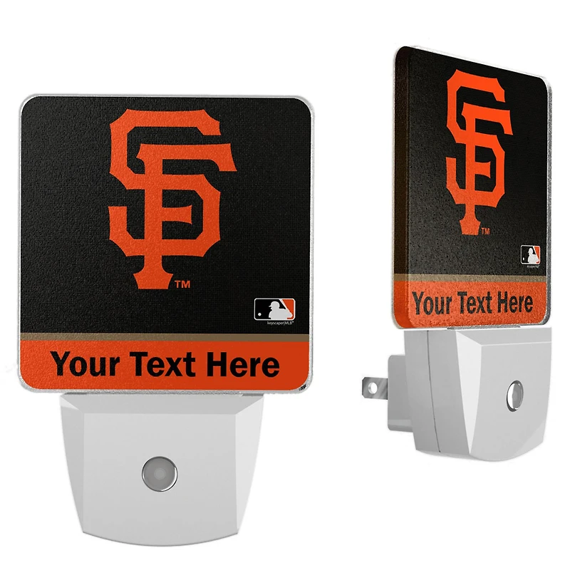 San Francisco Giants Personalized 2-Piece Nightlight Set