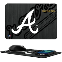 Atlanta Braves Personalized Wireless Charger & Mouse Pad