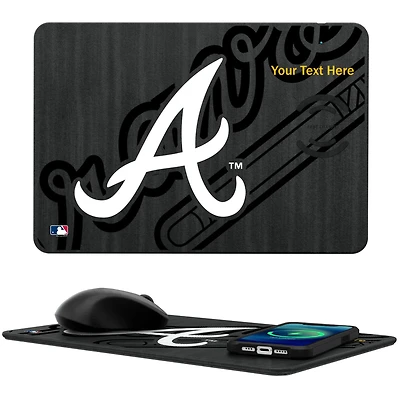 Atlanta Braves Personalized Wireless Charger & Mouse Pad