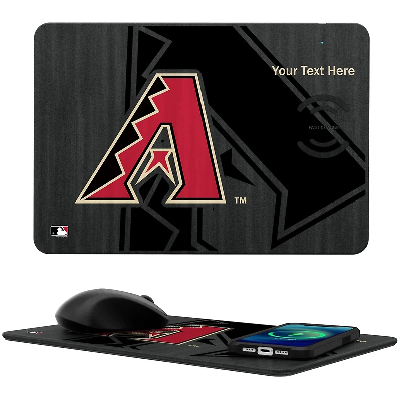 Arizona Diamondbacks Personalized Wireless Charger & Mouse Pad
