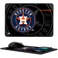 Houston Astros Personalized Wireless Charger & Mouse Pad