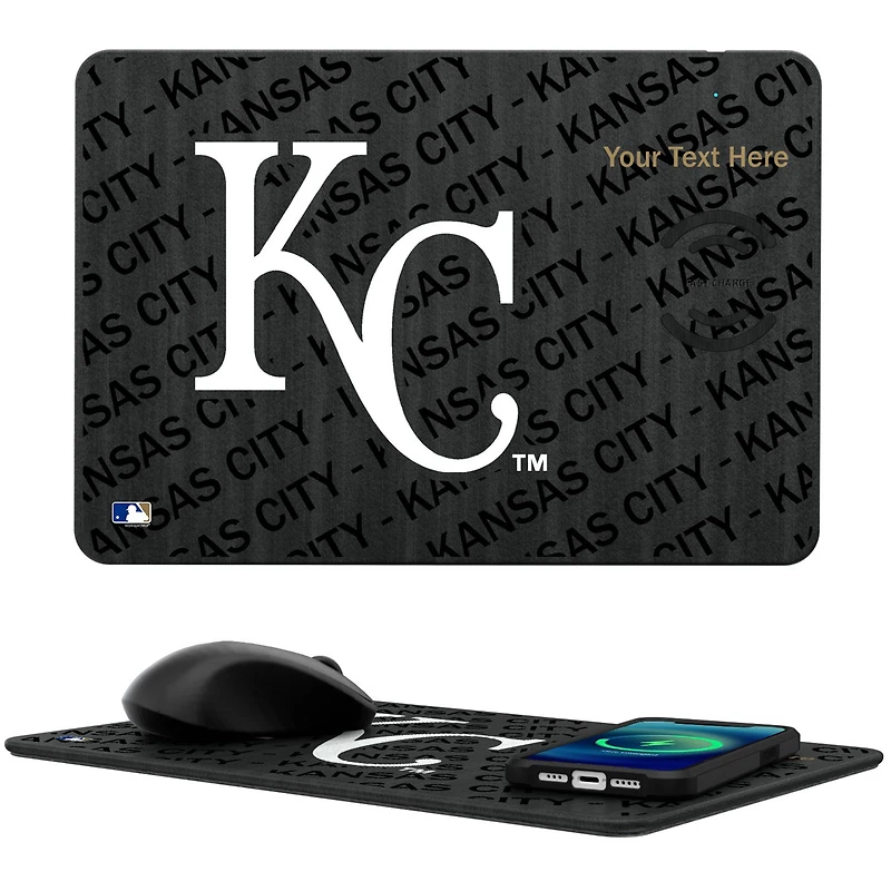 Kansas City Royals Personalized Wireless Charger & Mouse Pad