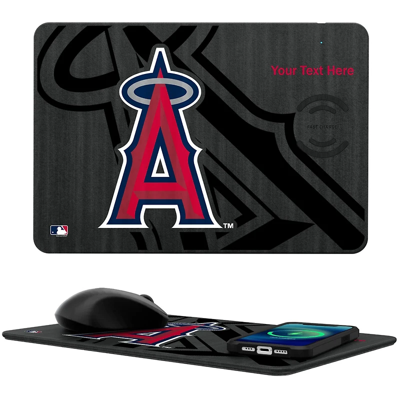 Los Angeles Angels Personalized Wireless Charger & Mouse Pad