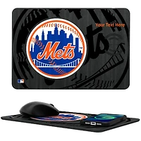 New York Mets Personalized Wireless Charger & Mouse Pad